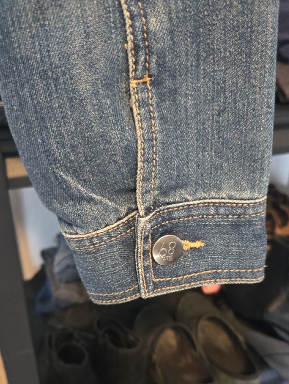 1989 Place Kids Blue Denim Jean Jacket - Picture 4 of 5